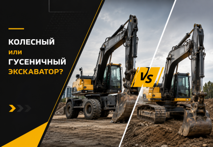 Колесный или гусеничный экскаватор: что выбрать для строительства и земляных работ