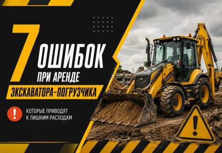 7 ошибок при аренде экскаватора-погрузчика, которые приводят к лишним расходам