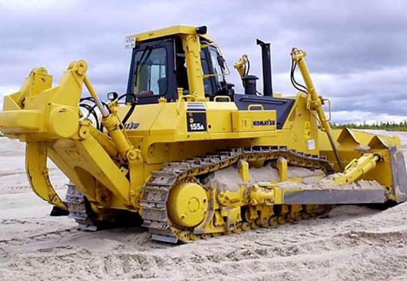 Аренда бульдозера Komatsu D155A-5 для тяжелых земляных работ в Санкт-Петербурге и Ленинградской области